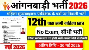 Anganwadi Supervisor Recruitment 2026 15,000+ Vacancies