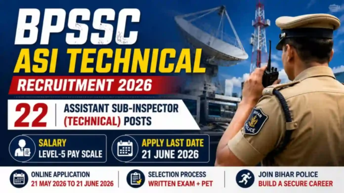 Bihar Police ASI Technical Recruitment
